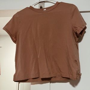 Lululemon Cotton Crop Tee